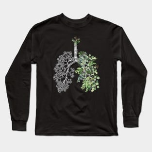 Lung Anatomy / Cancer Awareness 2 Long Sleeve T-Shirt